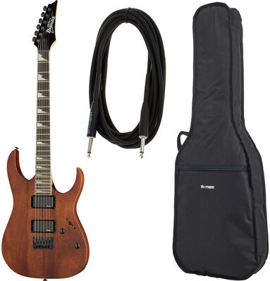 Ibanez GRG121DX-WNF Bundle Walnut Flat