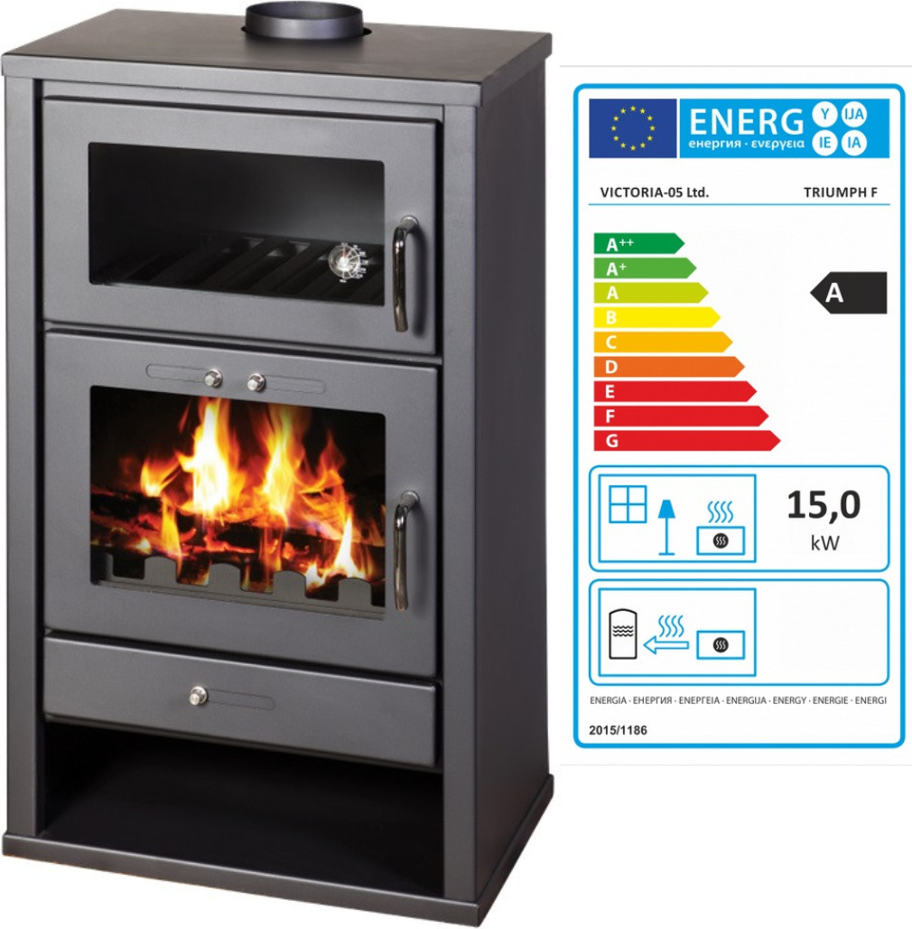 - Kaminofen mit Backfach Victoria Triumph F 15 KW