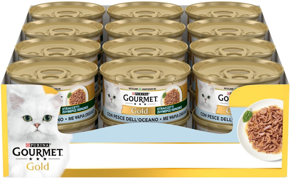 Gourmet Gold Stracetti Cat Lattina Multipack 24x85G PESCE OCEANO