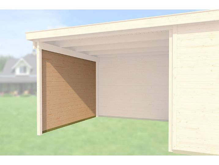Weka Seitenwand Holz Natur 300 × 21 cm