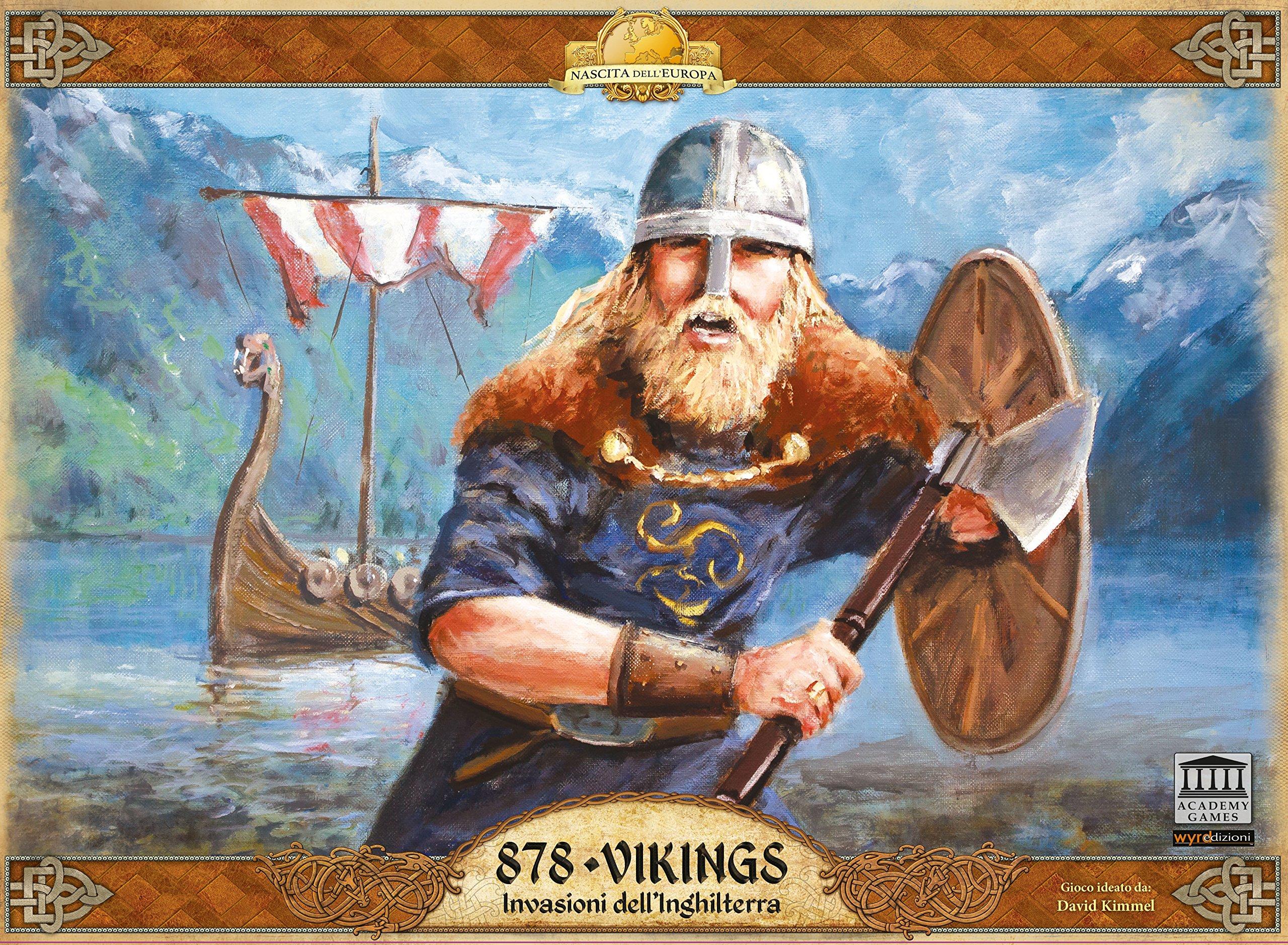 Brettspiel 878 - Wikinger, Italienische Ausgabe, Kooperativ, 2 Spieler