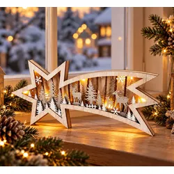LED-Sternschnuppe »Winterwald«