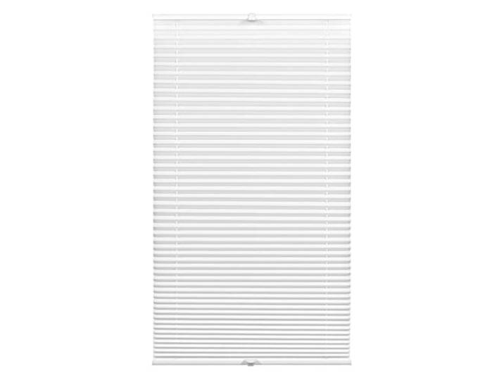 Deco Company EASYFIX Plissee ohne Bohren, Zum Klemmen, Sichtschutz, Blickdichtes Falt-Rollo, Lichtdurchlässig, Sonnenschutz, Weiß, 100 x 130 cm