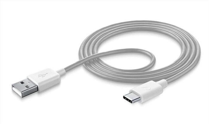Cavo USB C Cellular Line USBDATATYCSMARTW STYLECOLOR Silver e White