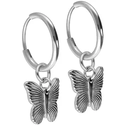 Titan Ohrclicker Creolen SCHMETTERLING