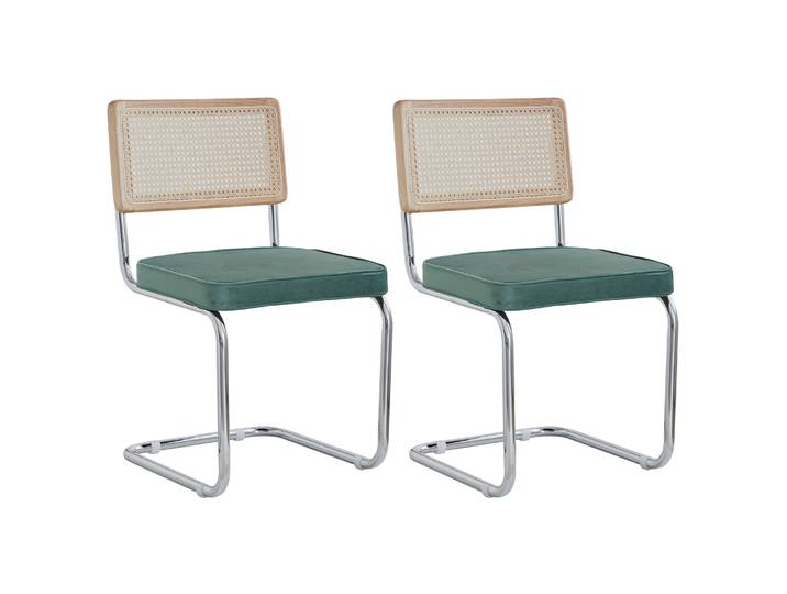 Lot de 2/4 chaises de salle à manger rétro en plastique et rotin, chaises de bureau rembourrées avec dossier pour la maison, la chambre et le bureau