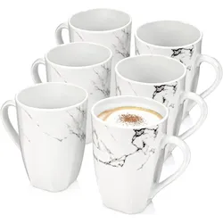 Sänger Geschirr, Tasse, Kaffeebecher Set Bilgola Marmor (350 ml, 6x)