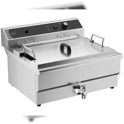 CombiSteel Elektro Tischfriteuse 25L - Mit Abflussventil