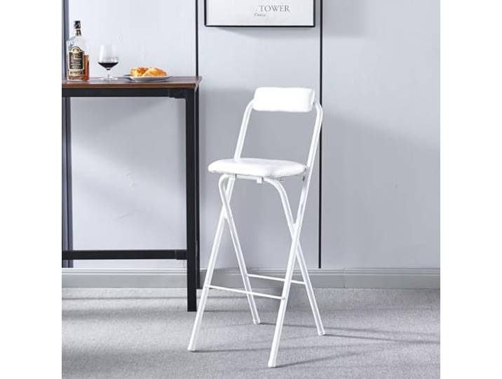 KRXSOBNV Faltbänke, Restaurant-Küchenmöbel, Keine Montage erforderlich, platzsparend(White,75cm/30in)