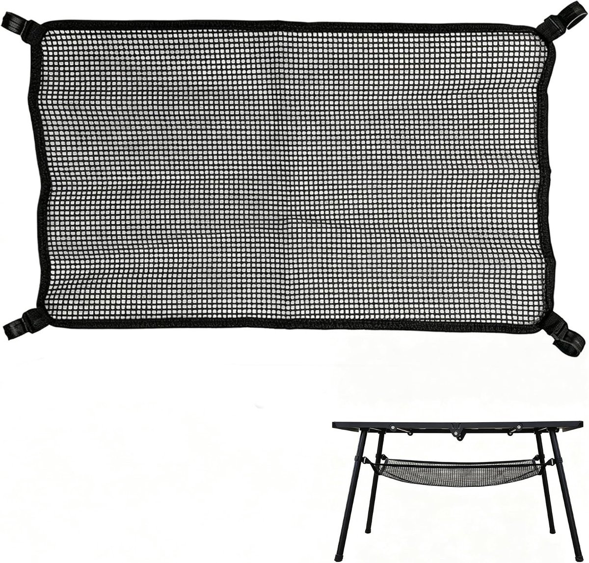Waterdicht opbergnet voor campingtafel, opvouwbare organizer van PVC, 56 x 34 cm