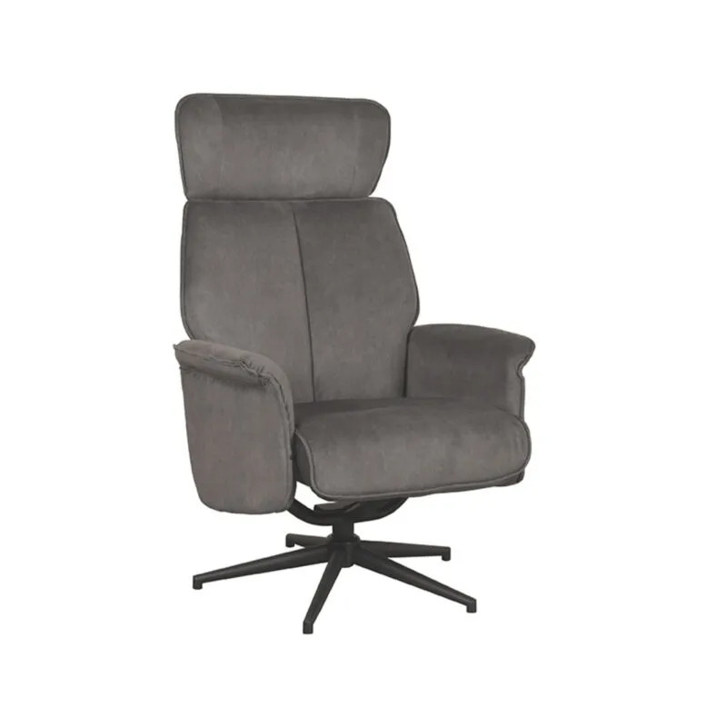 Label51 Fauteuil Verdal - Antraciet - Velvet