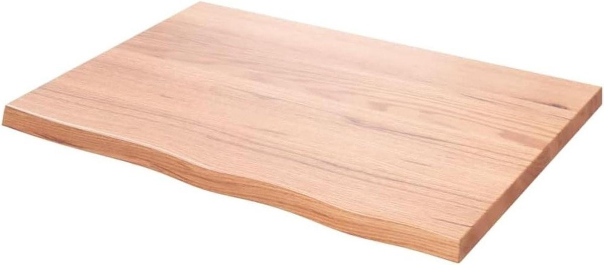 Handgemaakte zwevende wandplank van eikenhout met live edge voor in de woonkamer, badkamer of keuken