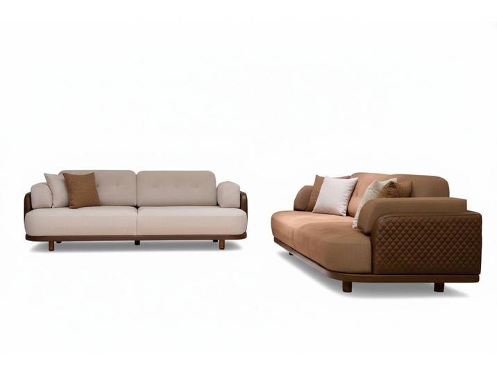 Xlmoebel Sofa Bequemes modernes Sofa in Weiß mit Kissen, 3 Teile, Made in Europa