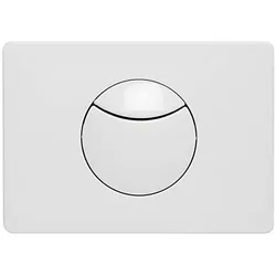 Plieger, Betätigungsplatte, Donau Bedieningspaneel Bedieningspaneel Toilet 2 Knoppen Rond Bedieningspaneel Wit