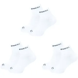 O'Neill Unisex Quarter Socken 3er Pack - Black  (6969P) - 35-38