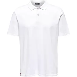 hummel, Herren, Sportshirt, Red Classic Polo (3XL), Weiss