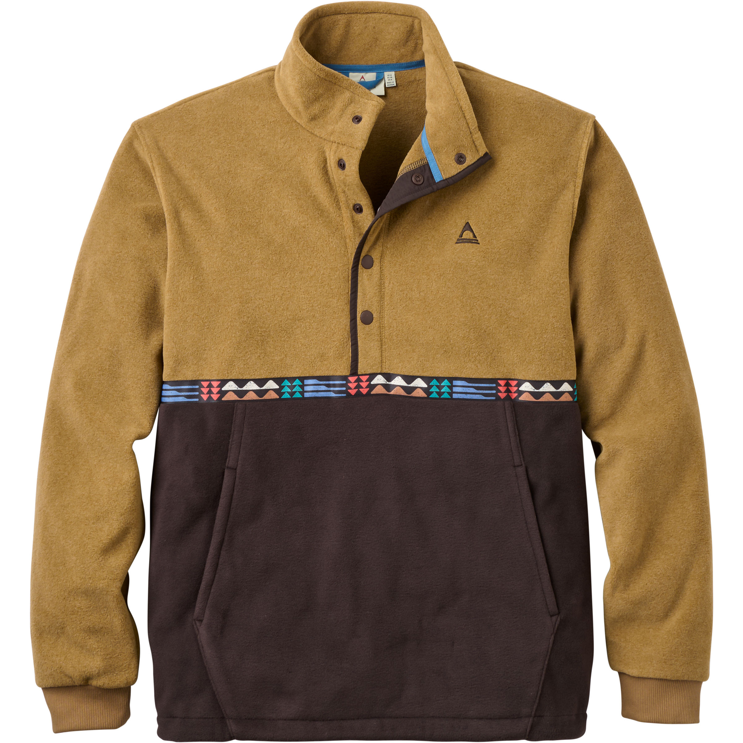 Passenger Woodlander Polar Fleece Herren Pullover braun Größe S Trekking Schnell trocknend Polartec