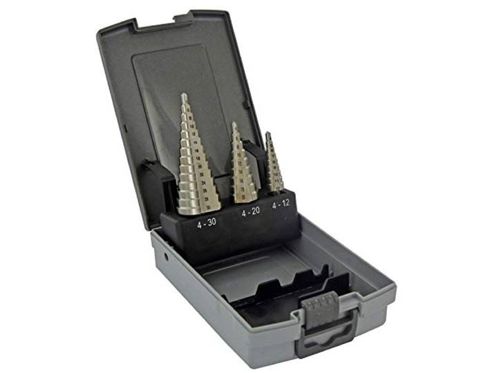 Coffret 3 forets HSS conique étage Ø4>30 mm TIVOLY - 11448670001