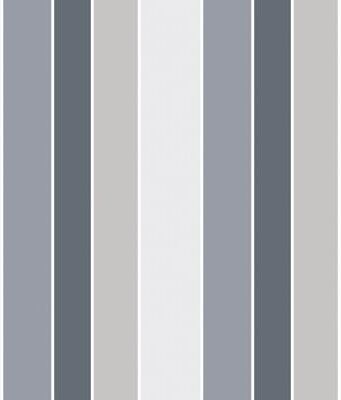 Galerie Wallcoverings Nordic Elements Multi-Stripe Design Non-woven Matte Wallpaper Roll