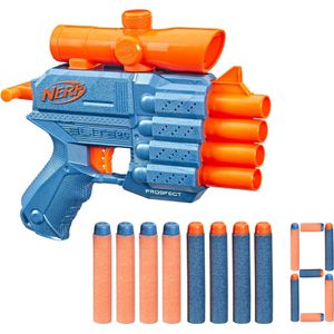 Nerf Blaster Elite 2.0 Prospect QS-4, 4 Läufe, mit Fernrohr und 8 Darts