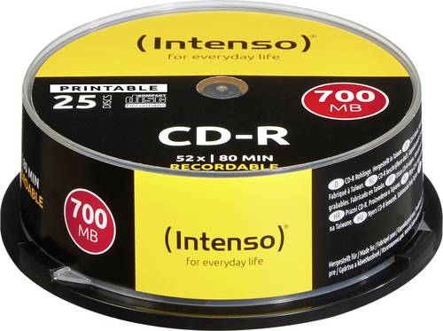 INTENSO CD-R Spindel (bedruckbar), 25 Stück