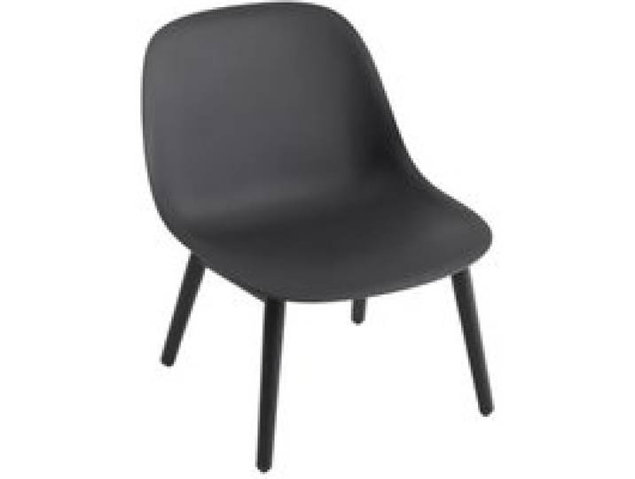 Muuto - Fiber Lounge Stuhl Holzgestell Ungepolstert