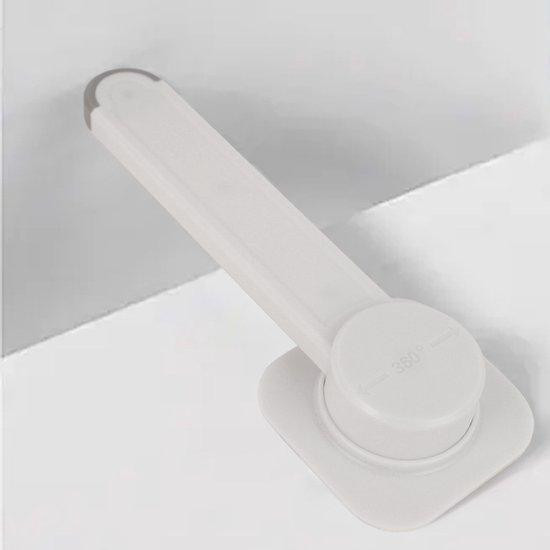 Baby-toiletvergrendeling 2-pack - Veiligheidsvergrendeling voor de toiletbril met scharnier - Wit