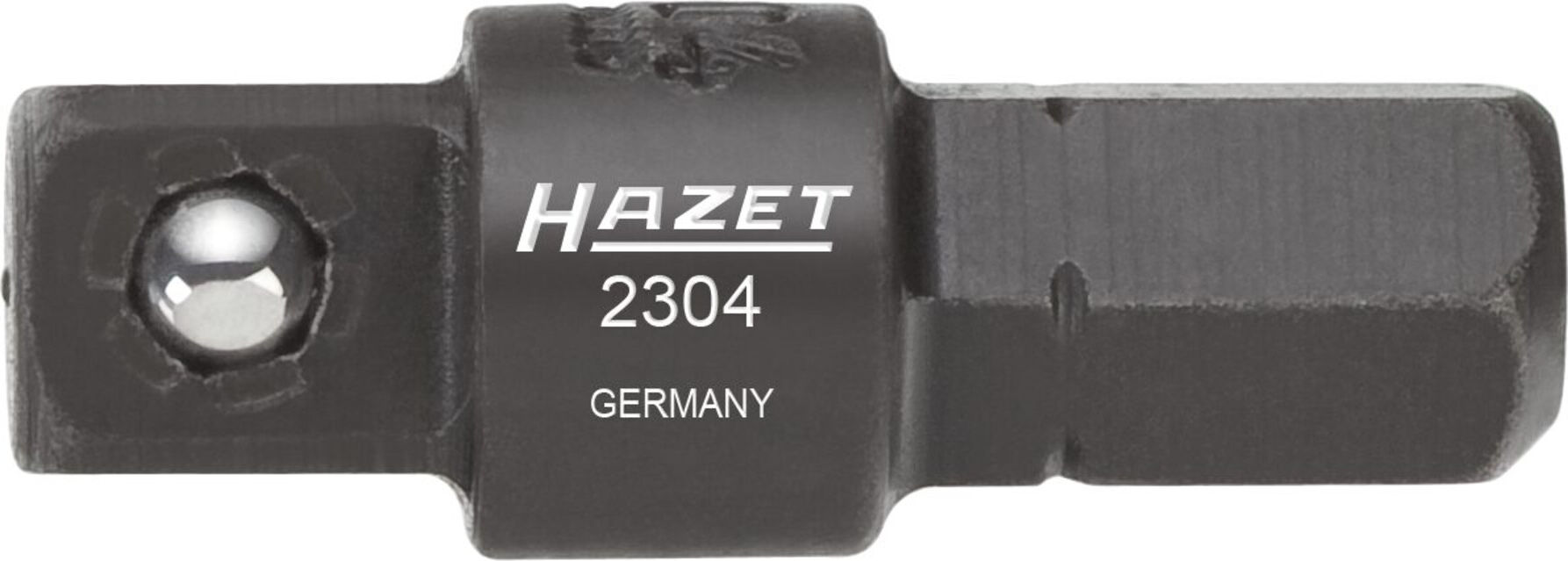 HAZET Adapter 2304 Sechskant massiv 6,3 (1/4 Zoll) Vierkant massiv 6,3 mm (1/4 Zoll))