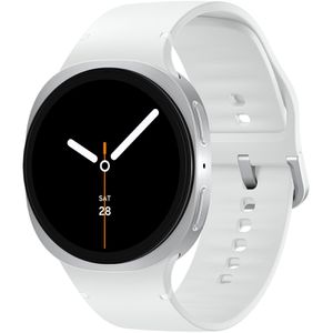 Samsung Smartwatch Galaxy Watch8 EU GPS, 44 mm, M/L, NFC, EKG, Aluminium, silber, weiß