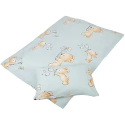 Bestgoodies Kinder Betten-Set inkl. Bettwäsche 100x135cm / 40x60cm - Bärchen Blau