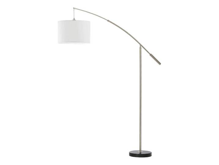 Bogenleuchte, Weiß, Nickelfarben, Metall, 38x195x179 cm, Fußschalter, Lampen & Leuchten, Innenbeleuchtung, Stehlampen, Bogenlampen
