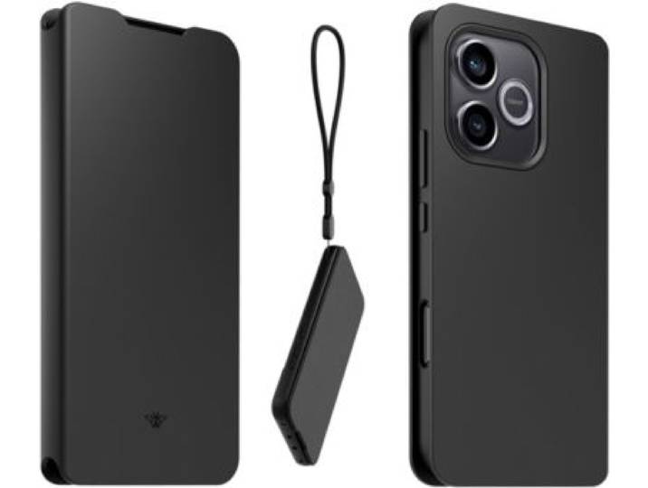 Casr - Etui Avec Cordon Honor 600 Lite Folio Noir + Dragonne