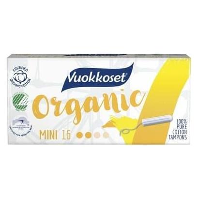 Vuokkoset 100 % BIO, Mini-Tampons, 16 Stk (16x, Mini) (VUK9153)
