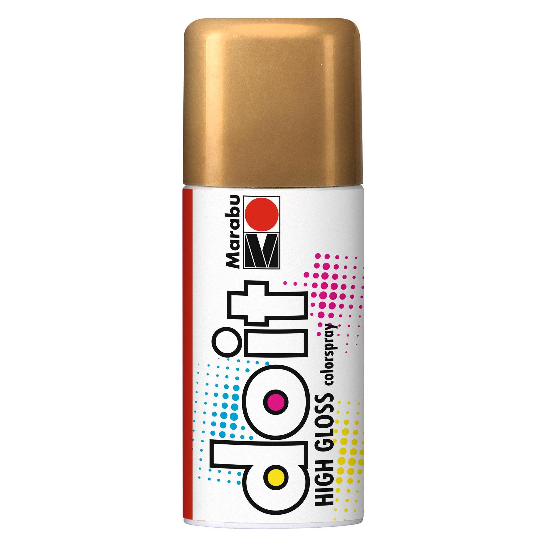 Magni Marabu 21073006484 - Do it High Gloss hochglanz gold, Colorspray auf Kunstharzbasis, hochglänzende C (150 ml) (21073006484)