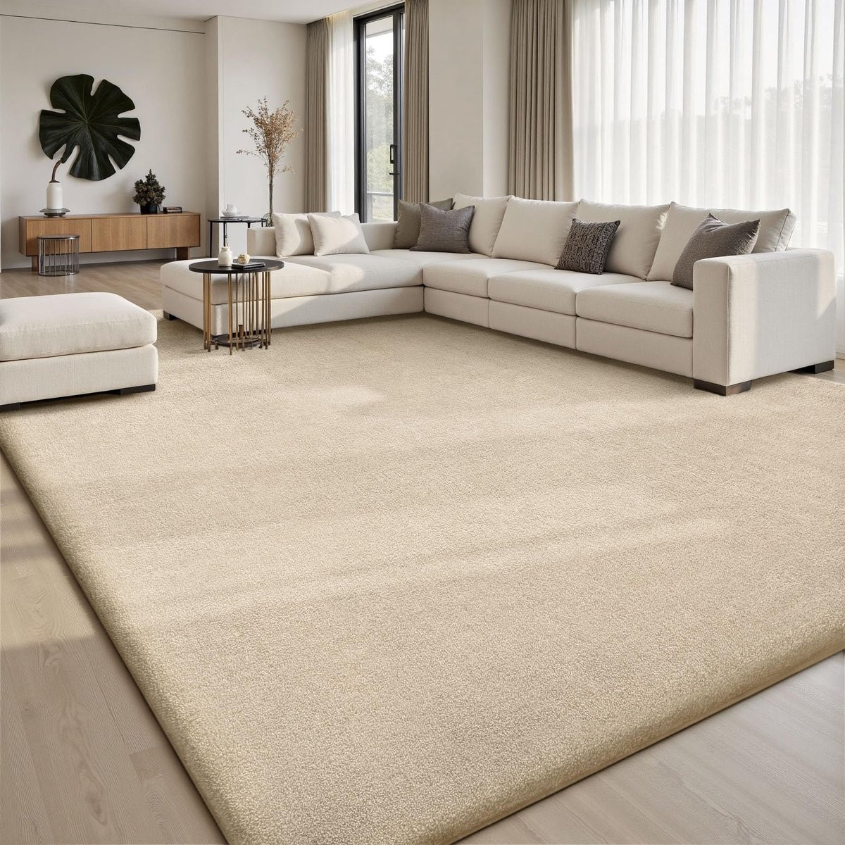 Sour Lemon Vloerkleed Grijs - Wasbaar en Antislip - B/D: 275 x 370 cm