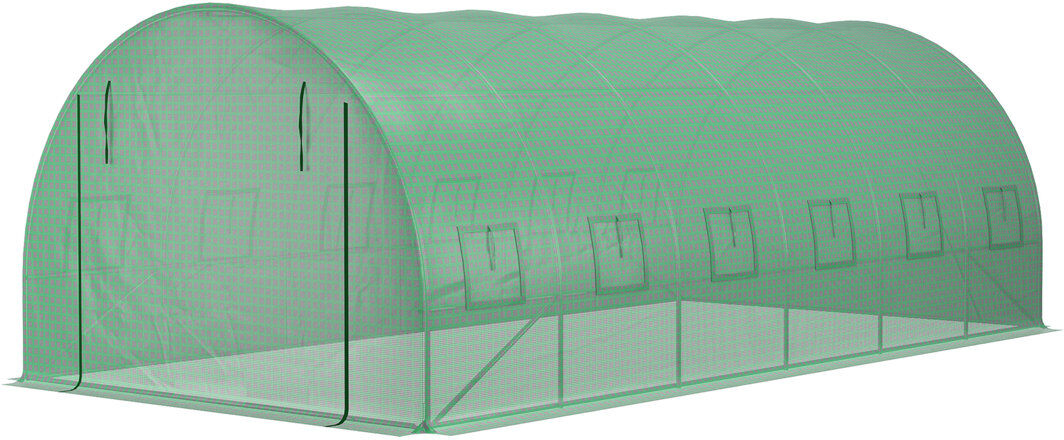 Dakota Fields Analeigha Greenhouse Replacement Cover ONLY for Tunnel Greenhouse Green 200cm H x 300cm W x 600cm D