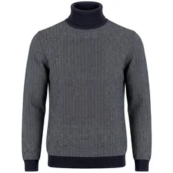 Rollkragen-Pullover Louis Sayn blau, 56