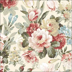 Ambiente 20 Servietten Papier 33x33cm 3-lag - hochwertige Einweg Papierservietten florales Vintage Blumenmuster Rosenmotiv Partyservietten klassisch Tischdeko