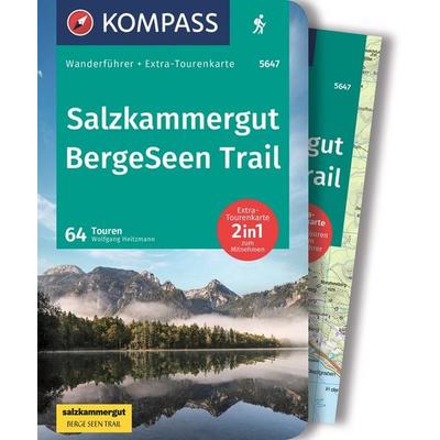 KOMPASS Wanderführer Salzkammergut BergeSeen Trail, 61 Touren, Taschenbuch von Wolfgang Heitzmann, KOMPASS Freytag & Berndt, 978-3-99121-201-0