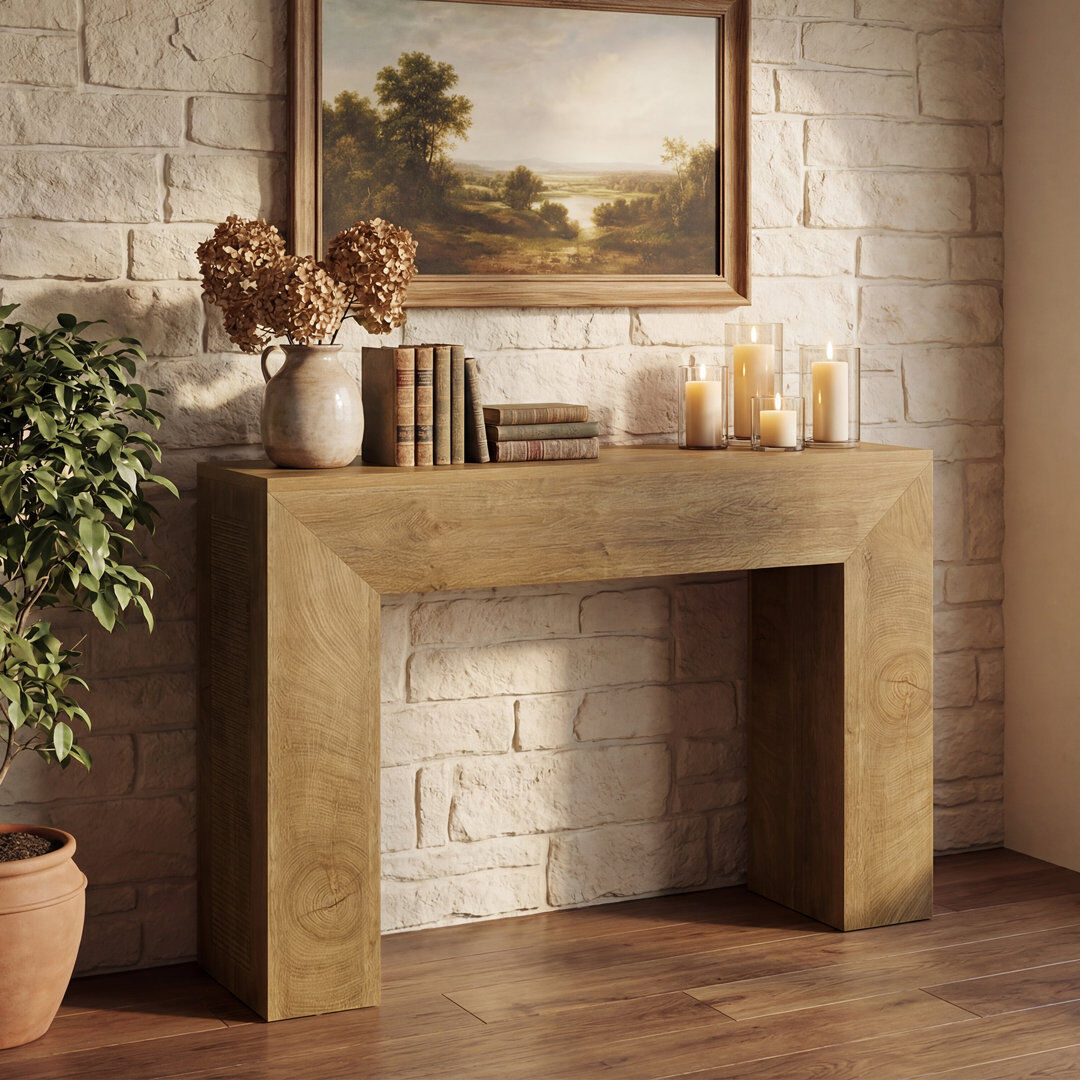 Blue Elephant 30 cm W Console Table Brown 80cm H X 30cm W X 110cm D