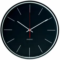 WANDUHR Design Schwarz 31/31 cm