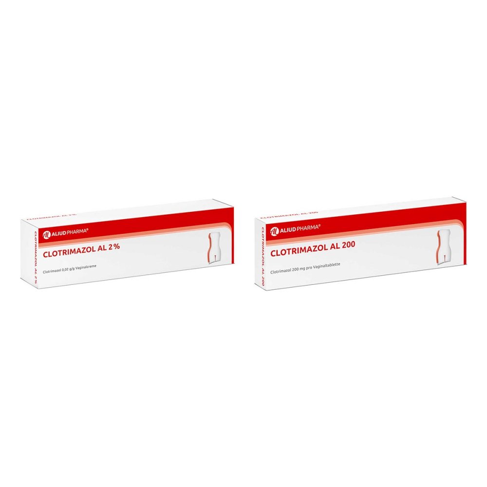 ALIUD Pharma GmbH Clotrimazol AL Vaginalcreme und -tabletten bei Scheidenpilz 08102661