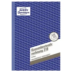 Avery Zweckform Formularbuch »Kassenbestandsrechnung« weiß, 14.8x21 cm