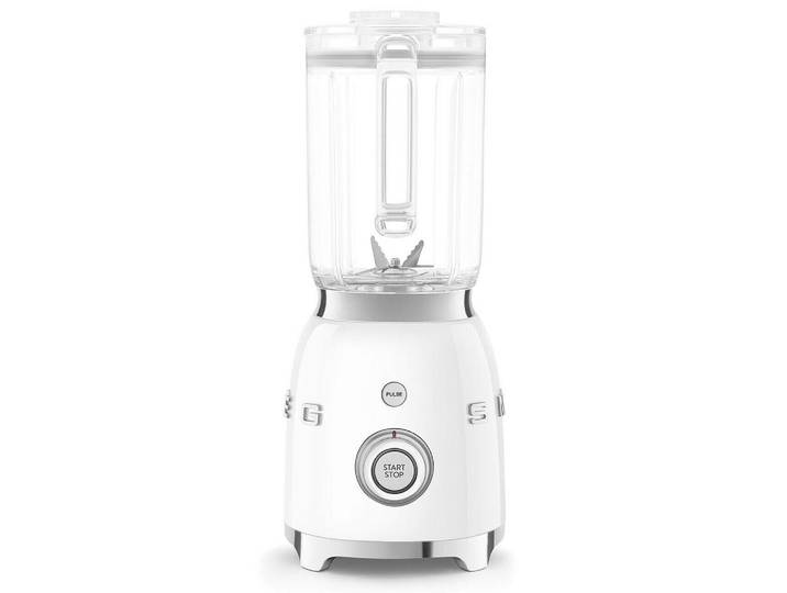 Smeg Standmixer, Weiss Hochglanz, Metall, 1.5 l, 19.7x39.7x16.3 cm, abnehmbare Klingen, abnehmbarer Mixbehälter, rutschfeste Füsse, Smoothie-Funktion, Ice-Crush-Funktion, Sicherheitsschaltung, verschiedene Geschwindigkeitsstufen, Pulse-Funktion, Messer aus Edelstahl, Automatikprogramme, Kochgeschirr, Küchengeräte, Mixer