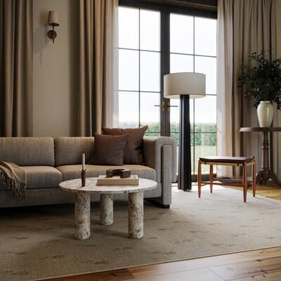 Nate Berkus x Rugs USA Nate Berkus Flora Soft Floral Washable Area Rug