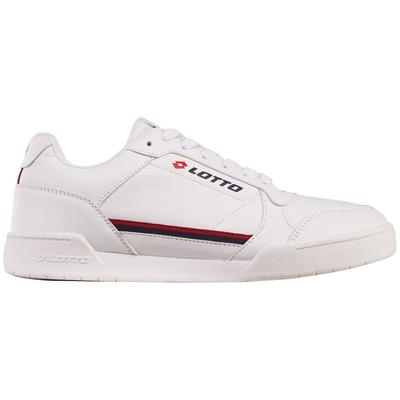 Sneaker LOTTO, Herren, Gr. 47, rot (weiß, rot), Kunstfaser, Synthetik, Schuhe Sneaker, - besonders vielseitig zu kombinieren