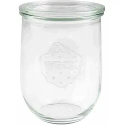 WECK Sturzglas, Ø 10 cm, H: 4.7 cm,  1L, mit Deckel, Tulpenform, 6er Set