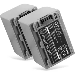 Cellonic Akku für Sony DCR-HC23, DCR-DVD105, DCR-DVD92, DCR-HC24, DCR-SR30 (Kamera Akku), Kamera Stromversorgung, Grau