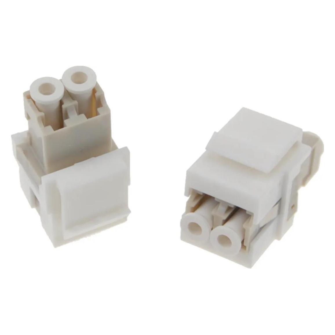 Hager HAG VZ10LLC Keystone Modul LWL, LC Buchse auf LC Buchse, Duplex, weiÃ (Diverse) (VZ10LLC)