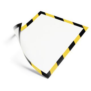 Durable DURAFRAME MAGNETIC SECURITY A4 5St gelb/schwarz